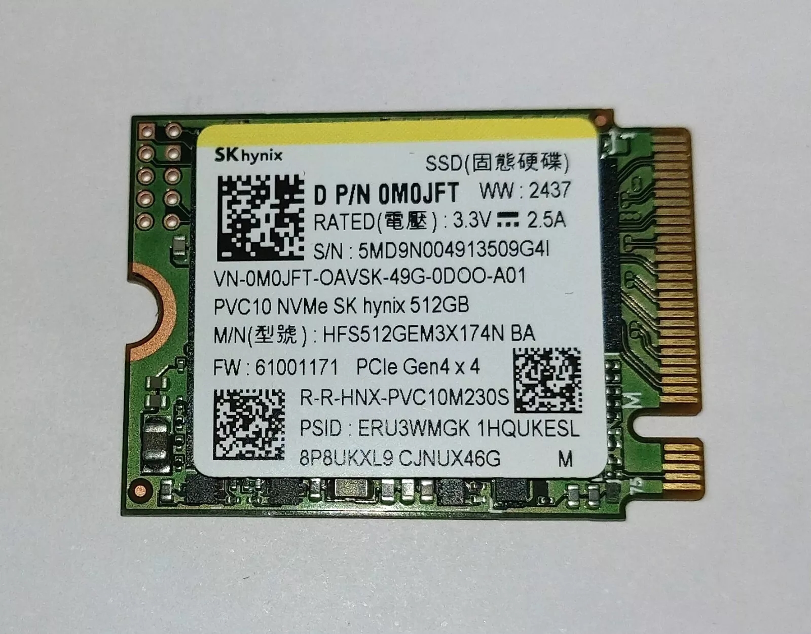 SK Hynix PVC10 512GB 2230 M.2 Gen 4x4 SSD | eBay